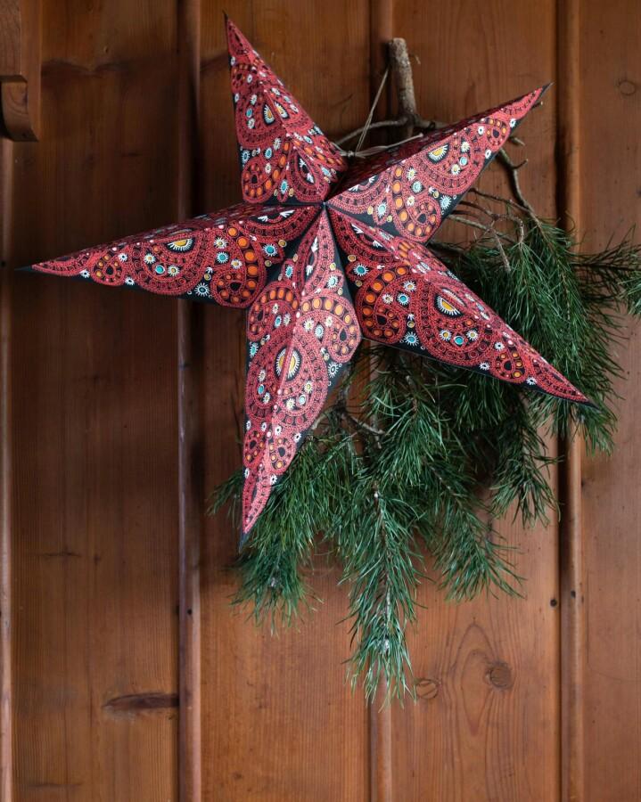 van verre Ster diwali rood