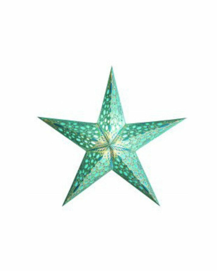 van verre Ster festival turquoise klein