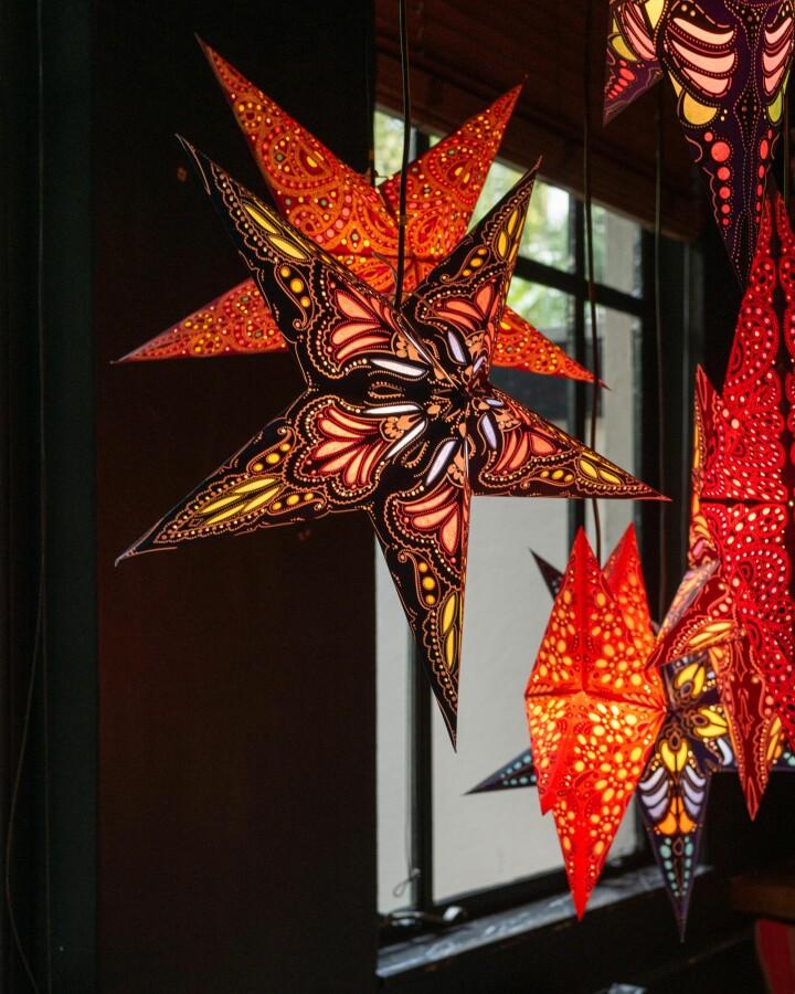 van verre Ster jaipur blauw/rood