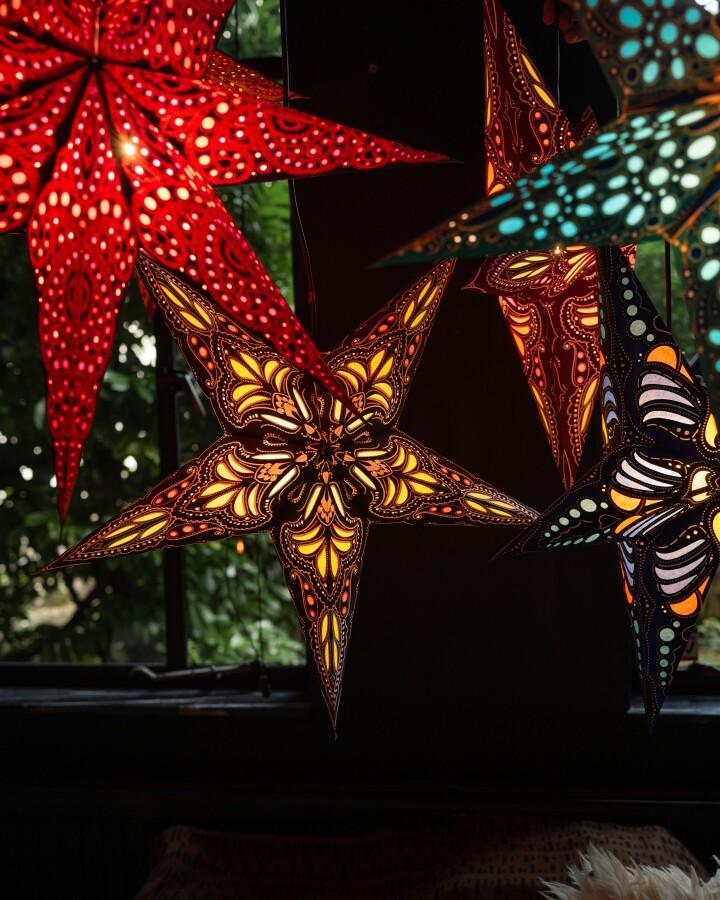 van verre Ster jaipur bruin/geel