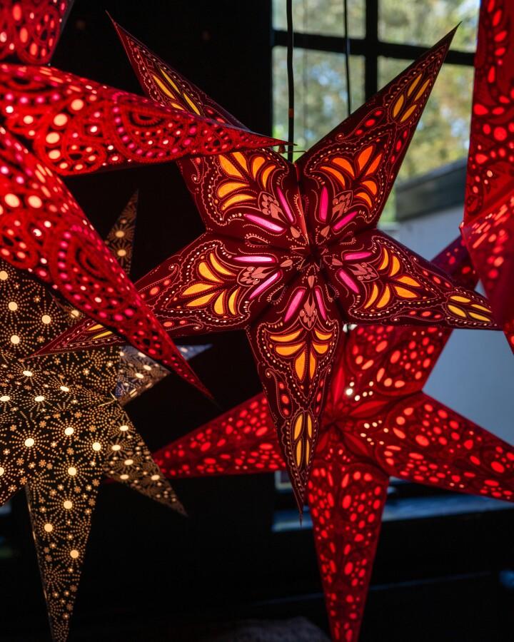 van verre Ster jaipur rood/oranje