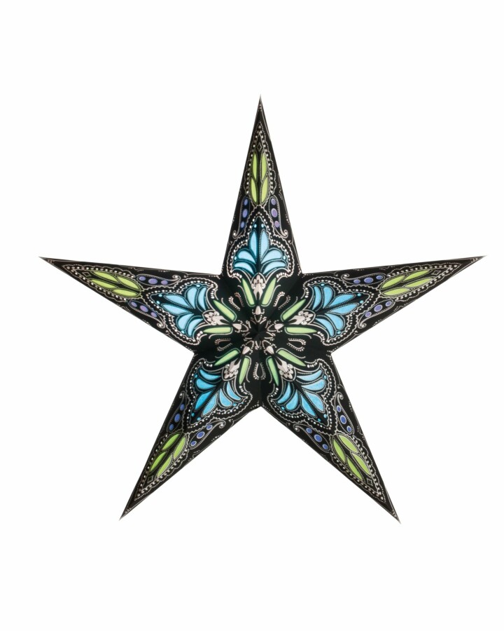 van verre Ster jaipur zwart/turquoise