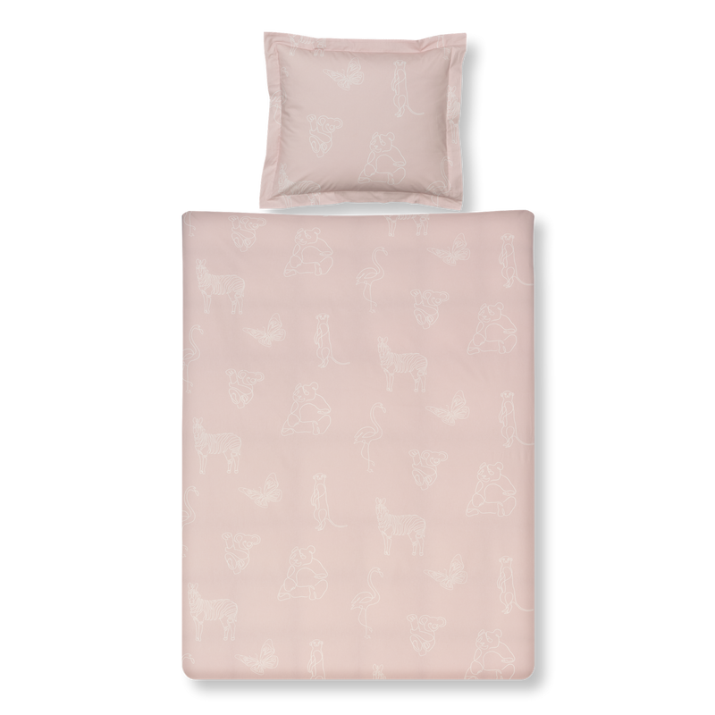 vandyck ANIMAL KIDS dekbedovertrek | sepia pink sepia pink