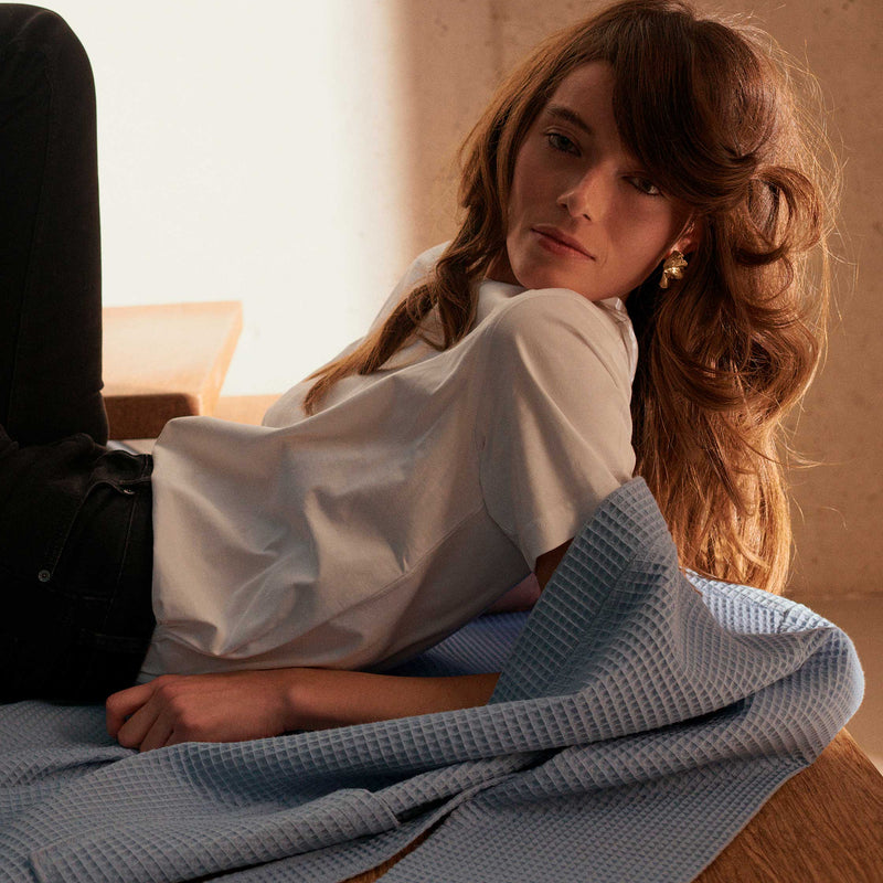 Vandyck BIARRITZ Badjas | Lavender Blue Lavender Blue