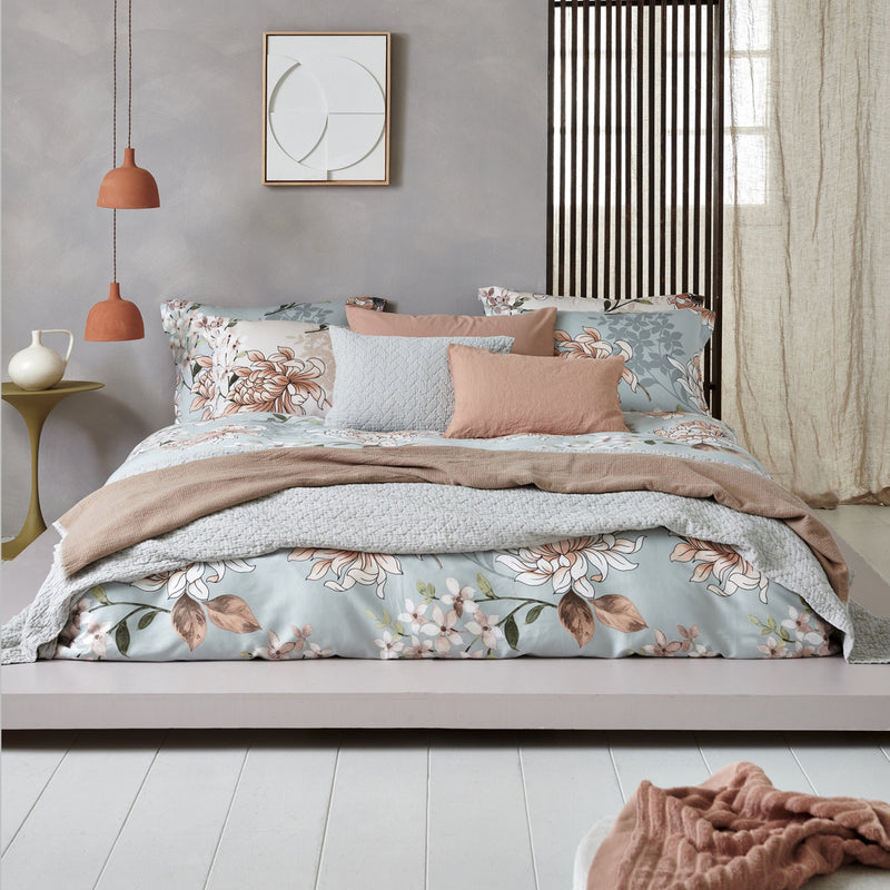 Vandyck CHEERFUL Dekbedovertrek | Cream Tan Pearl Blue