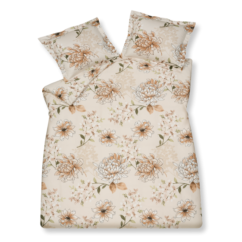 vandyck CHEERFUL dekbedovertrek | cream tan pearl blue