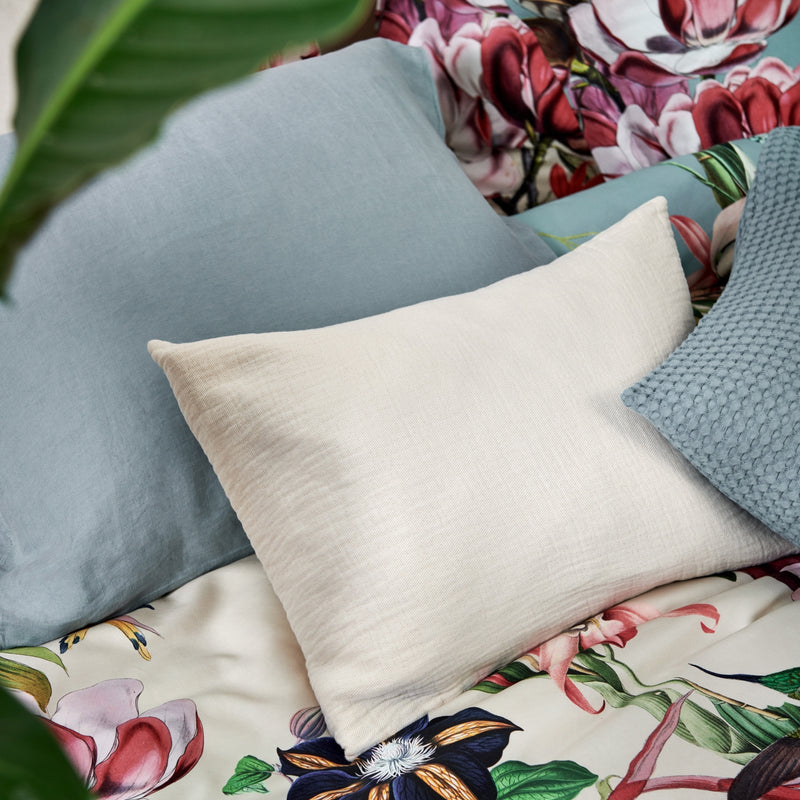 Vandyck FLOWER MIX Dekbedovertrekset | Pearl Blue Pearl Blue