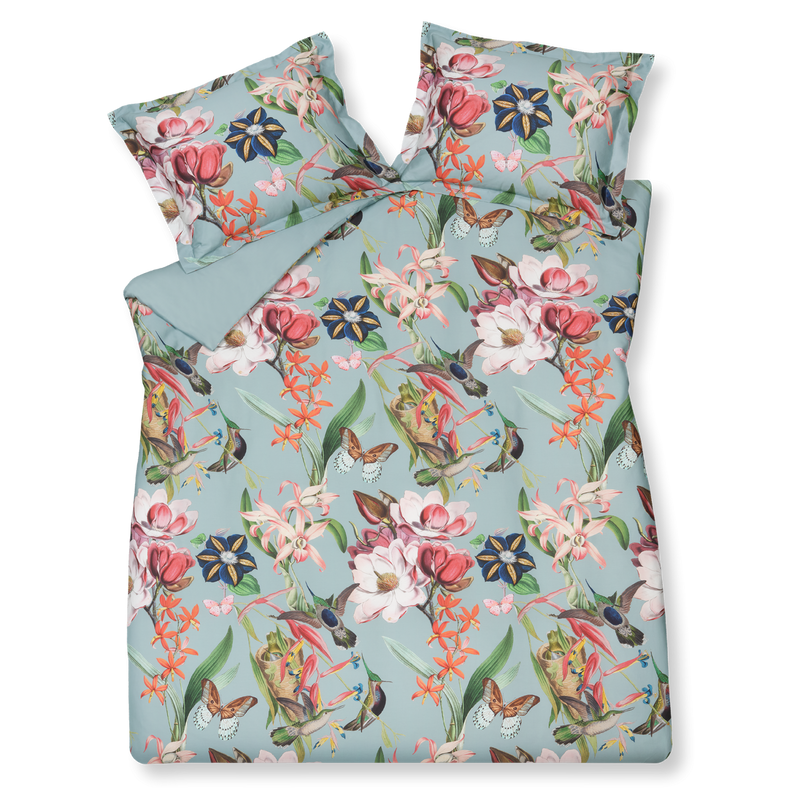 vandyck FLOWER MIX dekbedovertrekset | pearl blue pearl blue