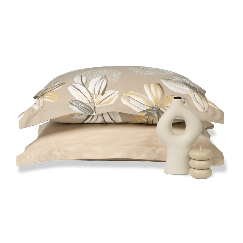 Vandyck FLOWER PARTY Dekbedovertrek | Latte Pearl Blue