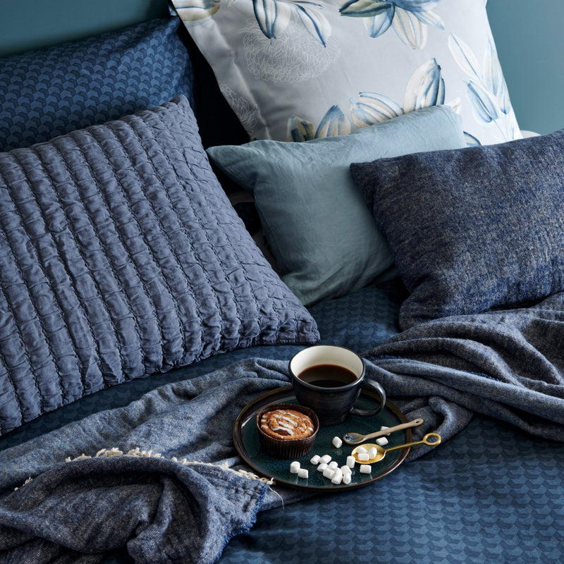 Vandyck FLOWER PARTY Dekbedovertrek | Pearl Blue Pearl Blue