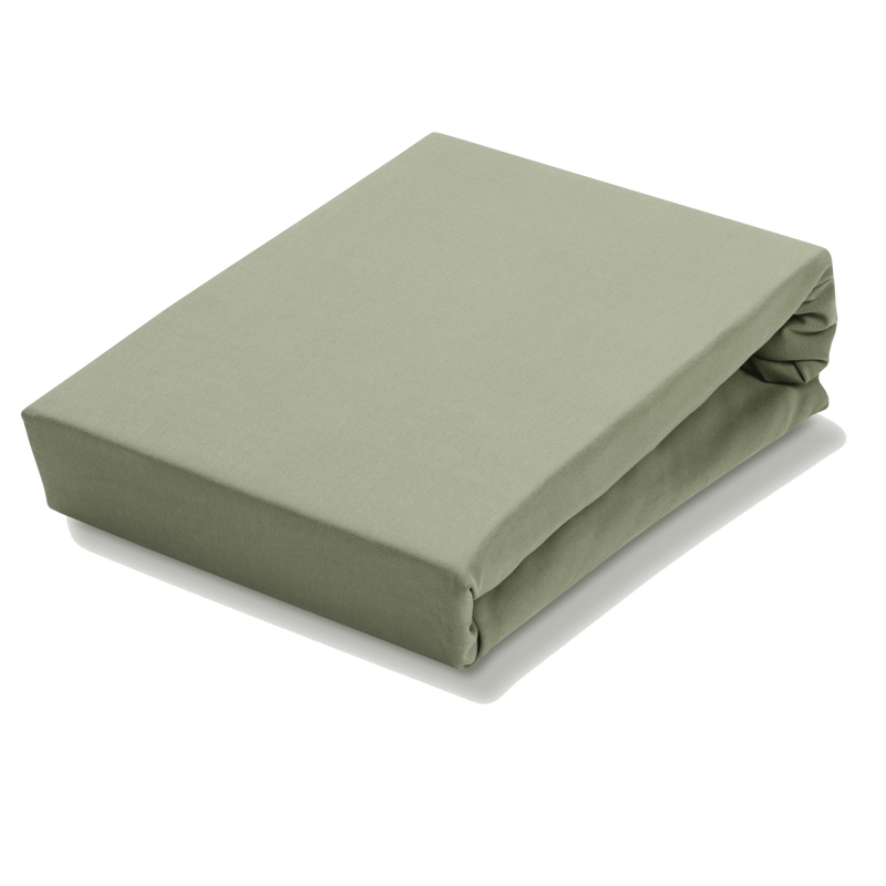 vandyck JERSEY SOFT split-topper hoeslaken | light olive white