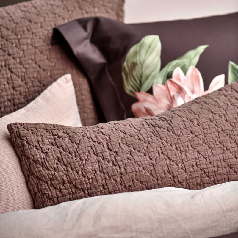 Vandyck PARADISE BLOOM Dekbedovertrekset | Dark Chocolate