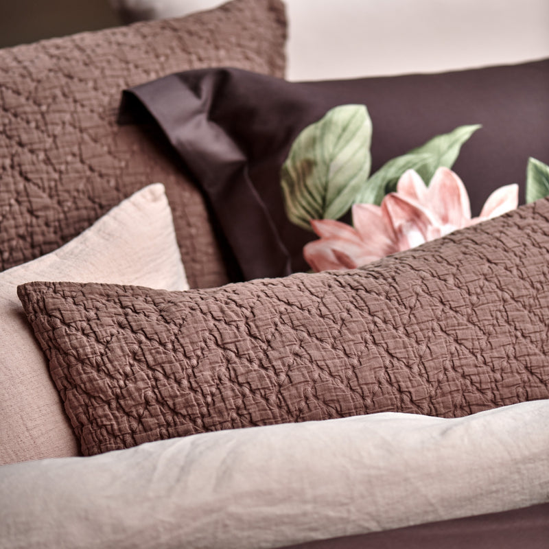 Vandyck PARADISE BLOOM XL Dekbedovertrekset | Dark Chocolate