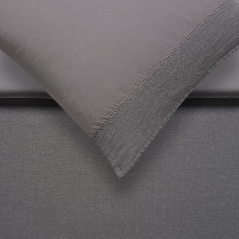 vandyck PURE 07 dekbedovertrek XL | steelgrey dark green