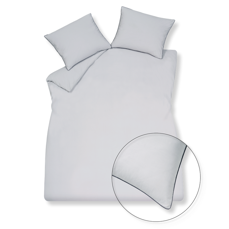 vandyck PURE 49 dekbedovertrek | silver grey silver grey