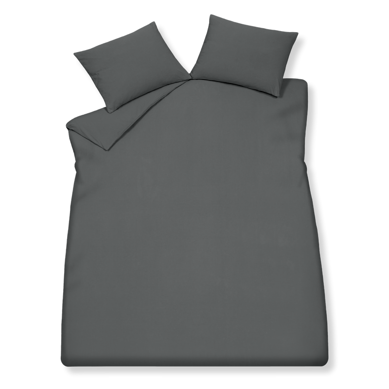 Vandyck PURE 66 Dekbedovertrek | Off Black Light Stone