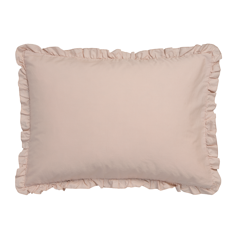 Vandyck PURE 83 Percale Ruffle Dekbedovertrekset | Blush Blush