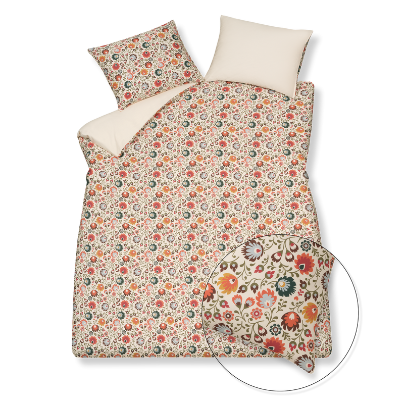 vandyck Pure 87 dekbedovertrekset | cream tan sepia pink