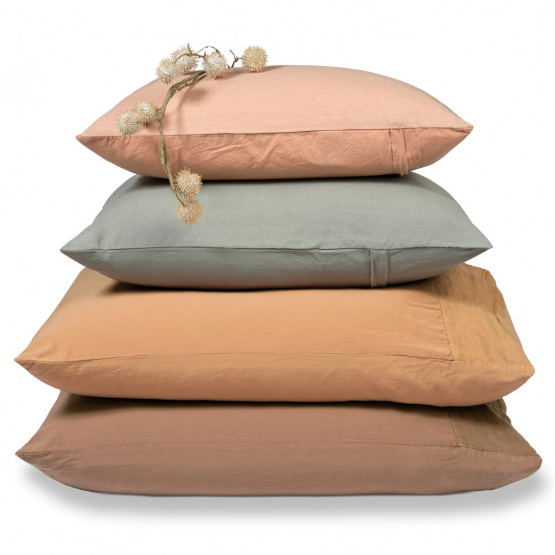 Vandyck PURITY 79 Dekbedovertrek | Smoke Green Pearl Blue