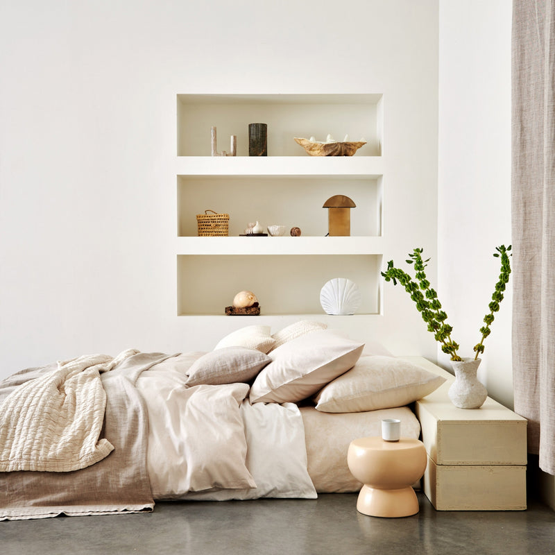 Vandyck PURITY BARI Dekbedovertrek | Cream Tan Cream Tan