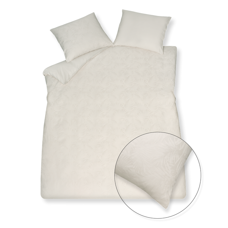 vandyck PURITY FLORENCE dekbedovertrek | cream tan white