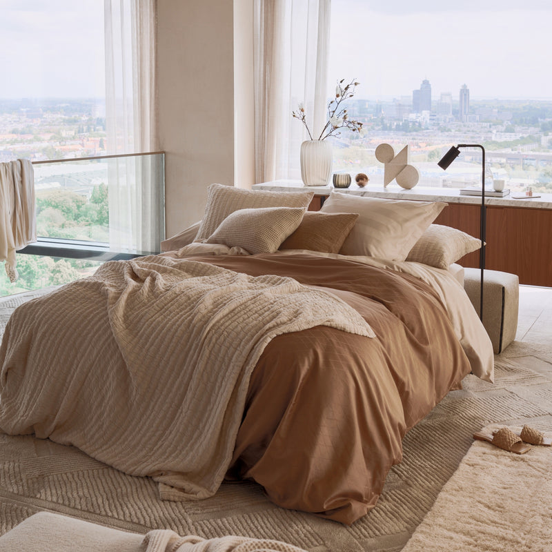 Vandyck PURITY MONACO Dekbedovertrek | Caramel Cream Tan