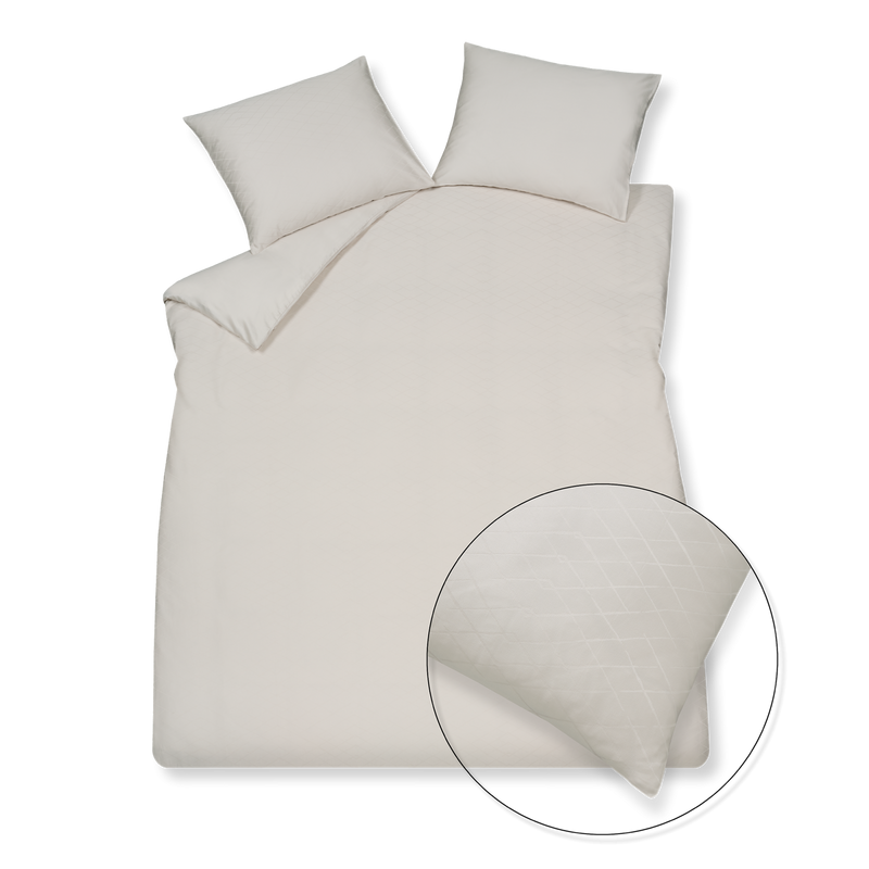 vandyck PURITY MONACO dekbedovertrek | cream tan cream tan
