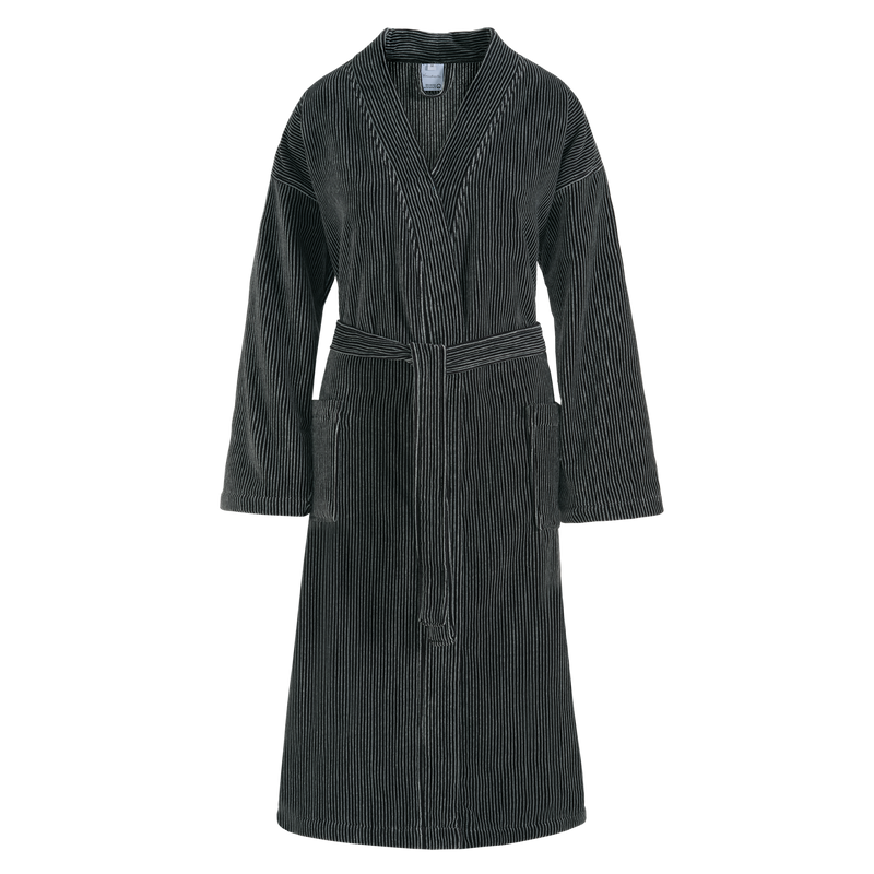 vandyck ANTONIO badjas | off black dark chocolate