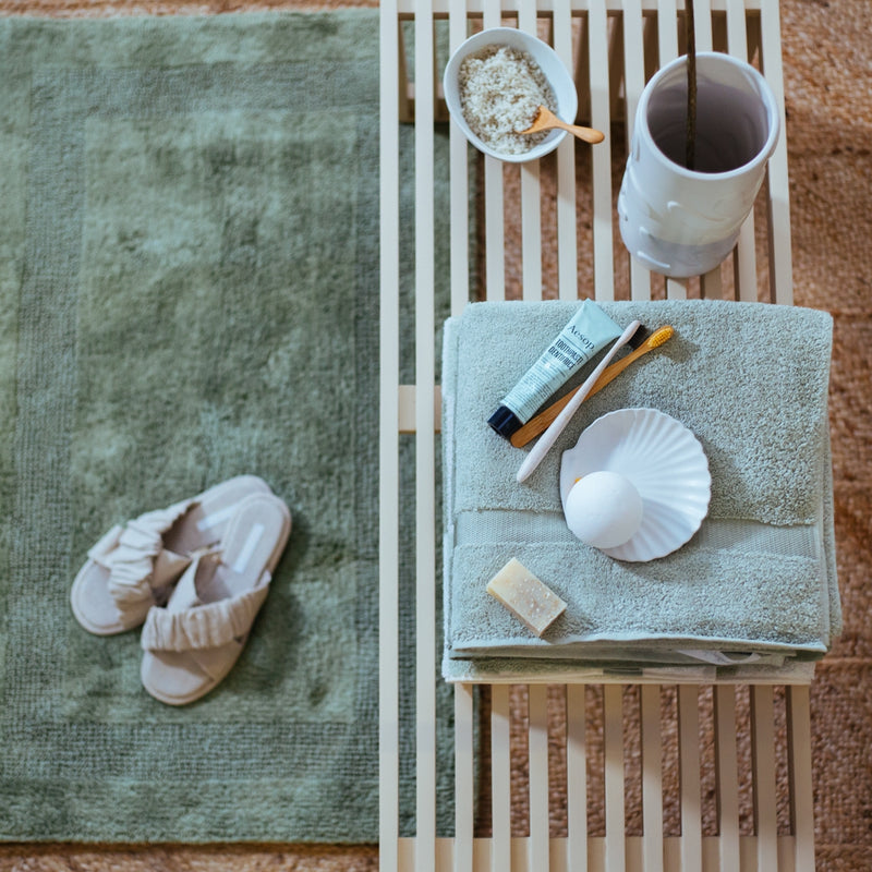 Vandyck BATHMAT HOUSTON NEW | Smoke Green Almond