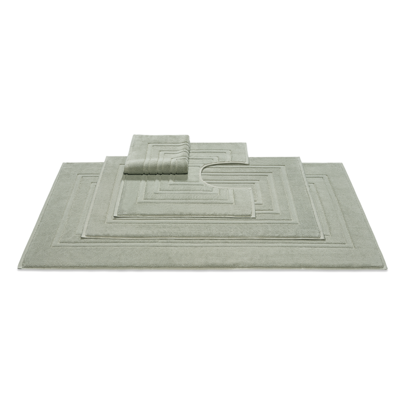 vandyck BATHMAT HOUSTON NEW | smoke green almond