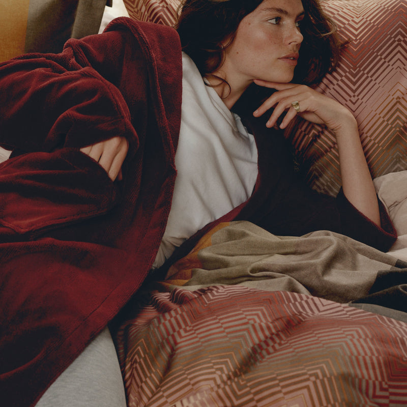 Vandyck BEAUMONT Badjas | Burgundy Burgundy