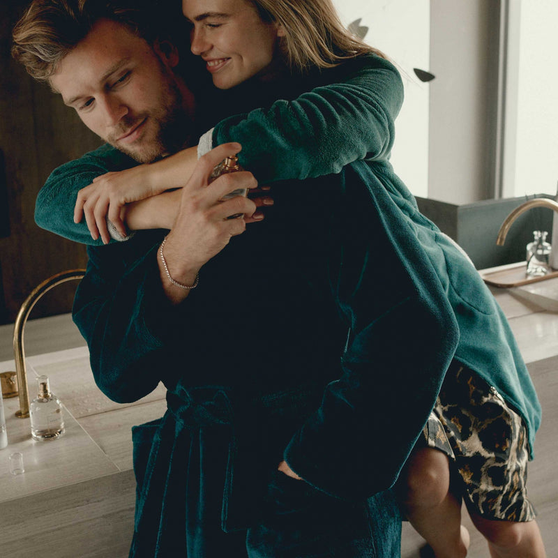 Vandyck BEAUMONT Badjas | Dark Sea Burgundy