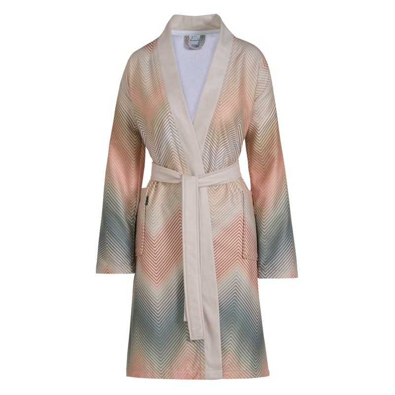 vandyck BELLA badjas | cream tan mineral blue