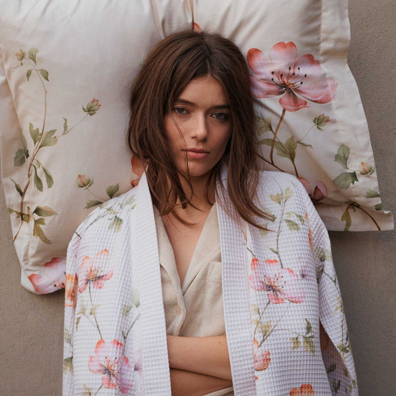 Vandyck BLOSSOM BREEZE Dekbedovertrekset | Cream Tan