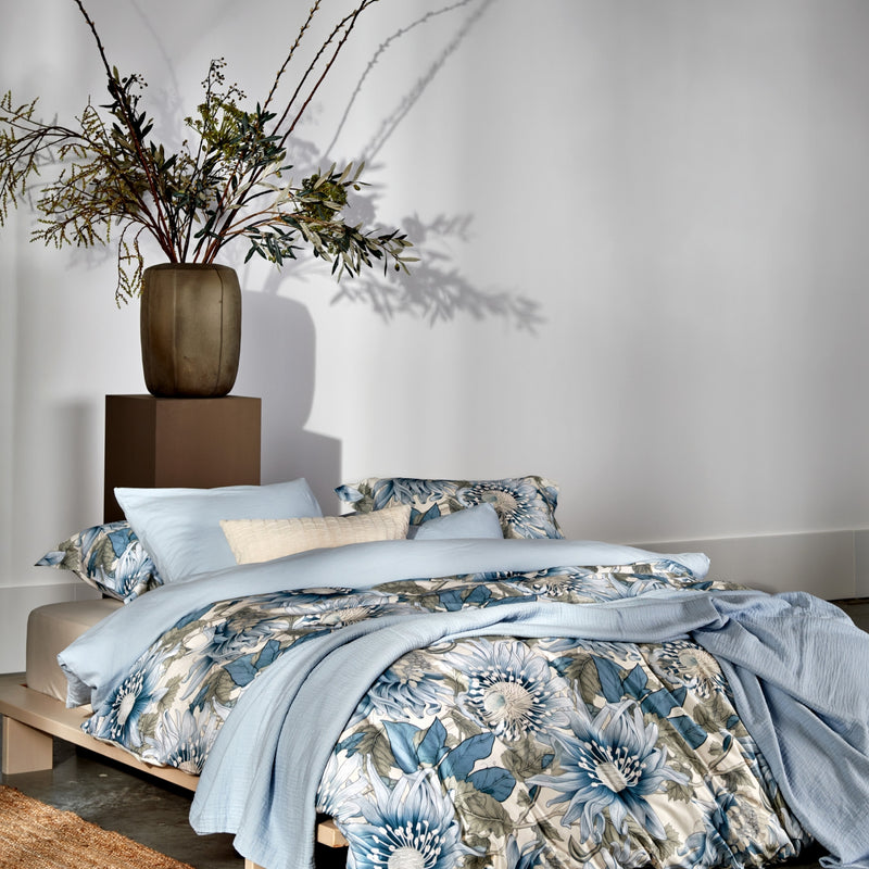 Vandyck BLUE WANDER Dekbedovertrekset | Pearl Blue