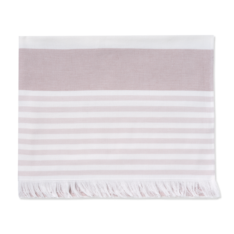vandyck COCO BEACH TOWEL | mauve navy