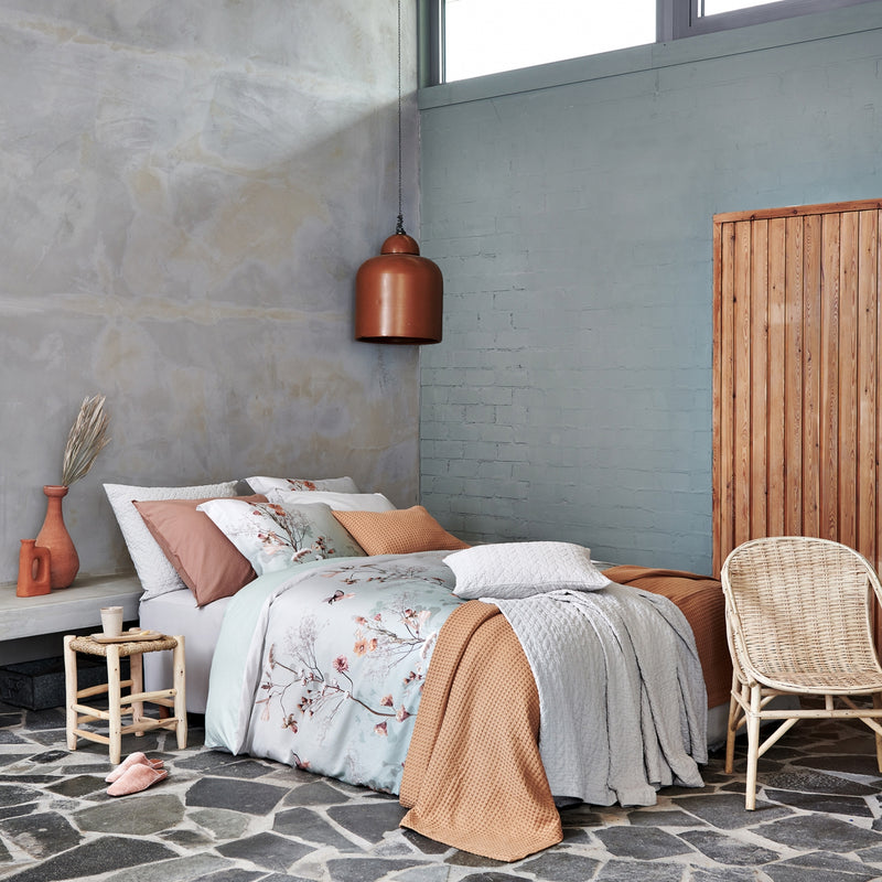 Vandyck COTTON BLOOM Dekbedovertrek | Smoke Green