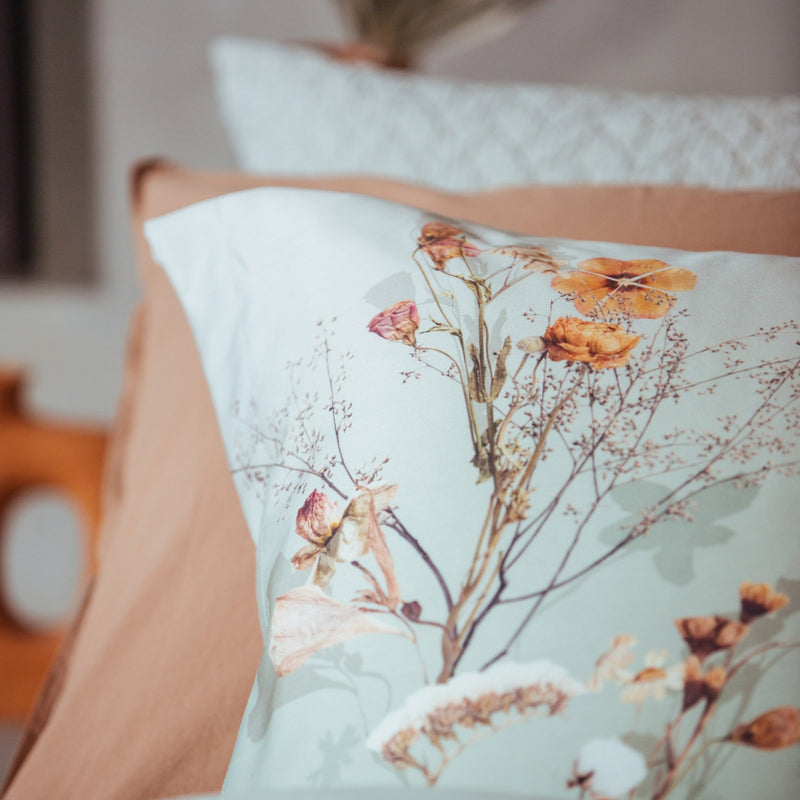 Vandyck COTTON BLOOM Dekbedovertrek | Smoke Green