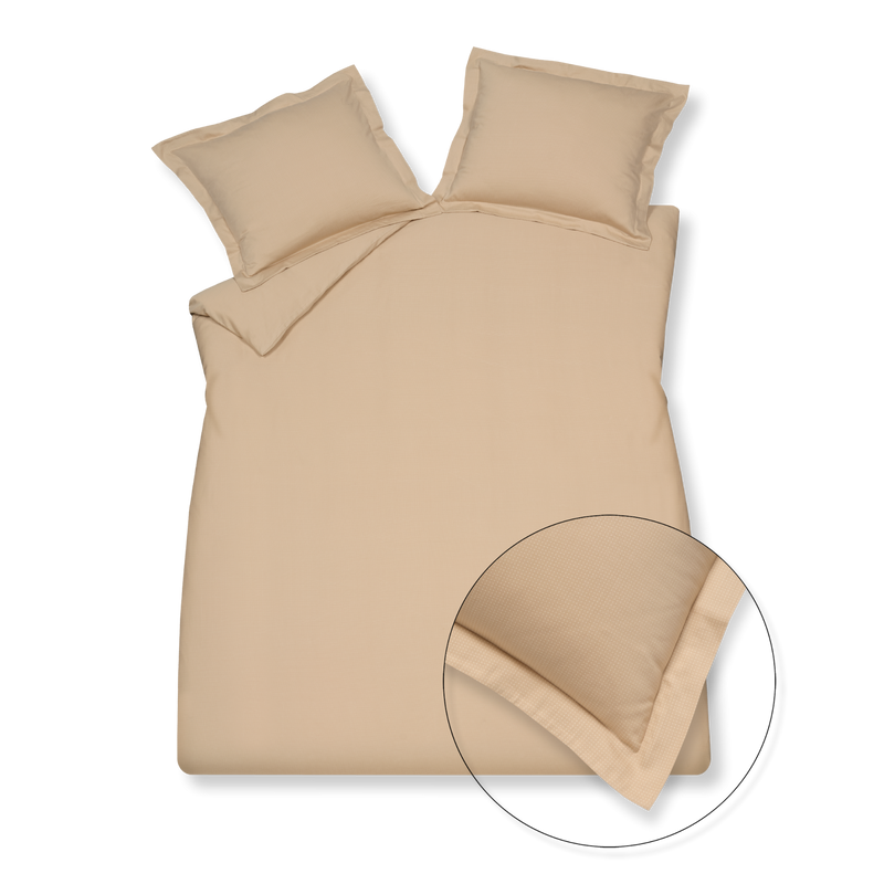 vandyck DOTS dekbedovertrek XL | latte latte