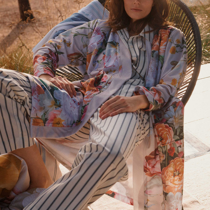 Vandyck FLEUR Badjas | Cream Tan Cream Tan