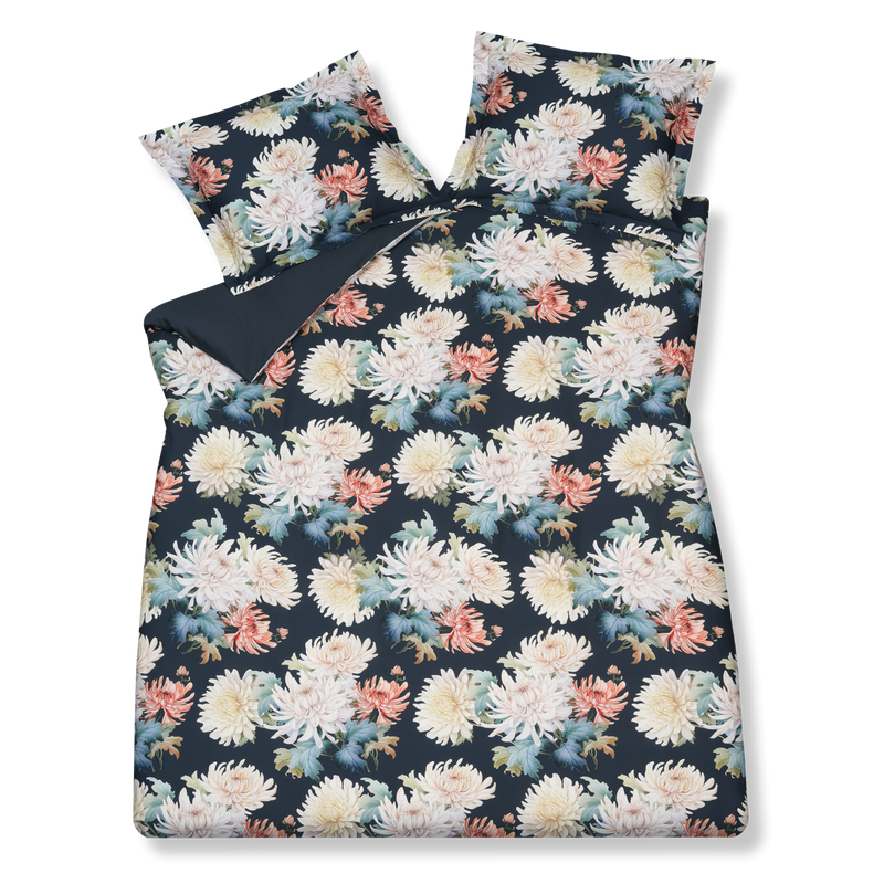 vandyck FLORAL BLISS dekbedovertrekset | blue ink