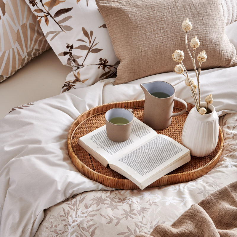 Vandyck FRIZZLE Dekbedovertrek | Latte Pearl Blue