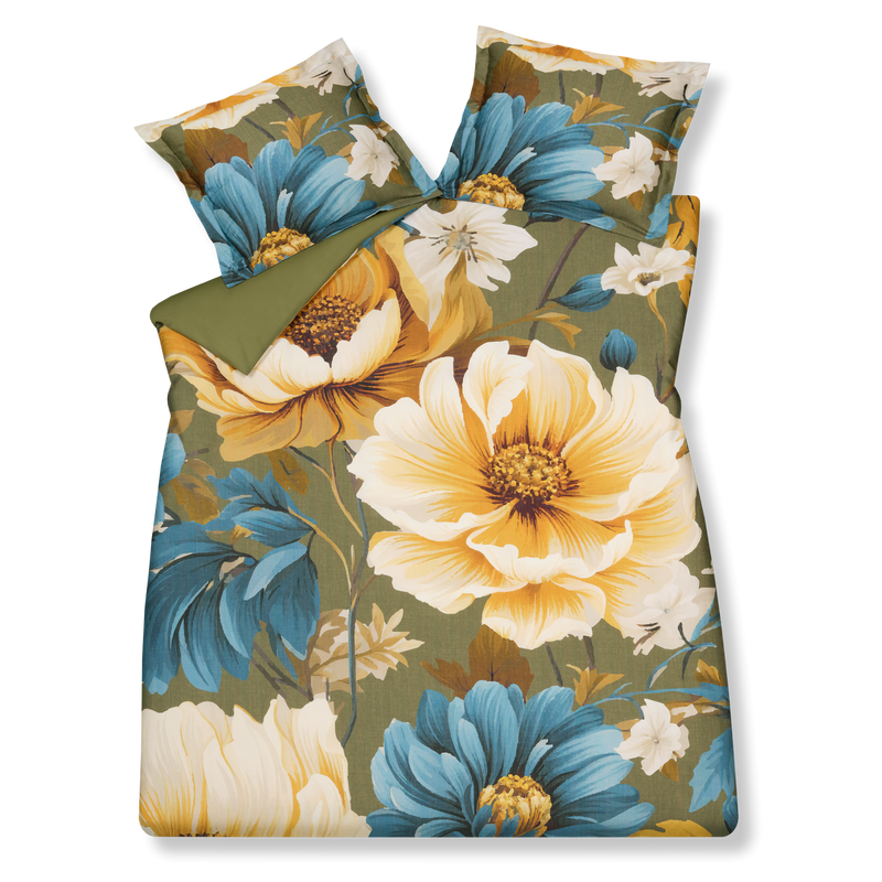 vandyck GOLD RUSH dekbedovertrekset | martini olive