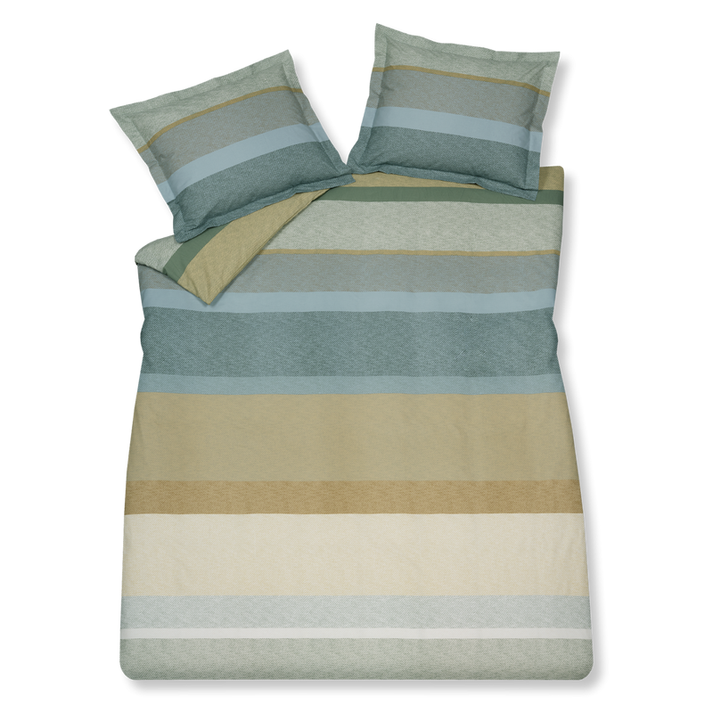 vandyck GREEN SHOOT dekbedovertrek | smoke green