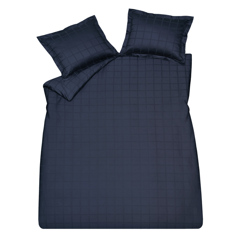 Vandyck HOME 78 Dekbedovertrek | Blue Ink Cream Tan