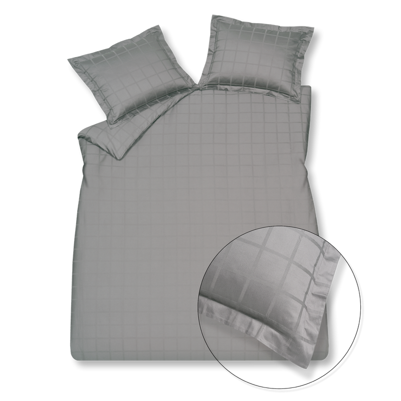 vandyck HOME 78 dekbedovertrek | coolgrey cream tan