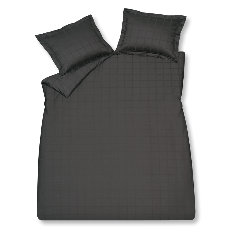 Vandyck HOME 78 Dekbedovertrek | Off Black Cream Tan