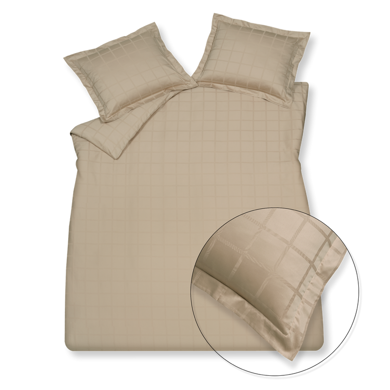 vandyck HOME 78 dekbedovertrek | stone cream tan