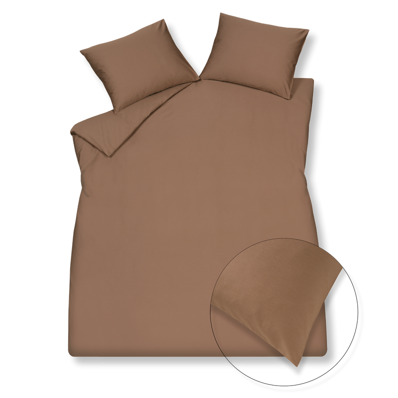 vandyck HOME 90 sateen 250 TC | brownie steelgrey