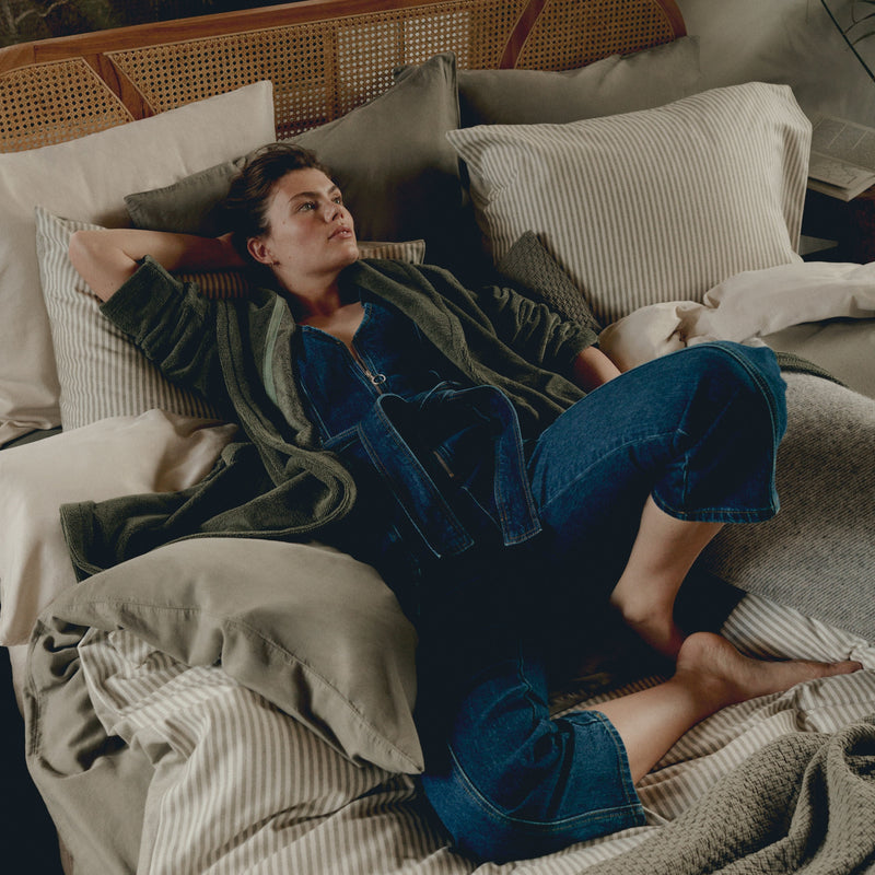 Vandyck HOME LIVORNO Dekbedovertrekset | Sage Green